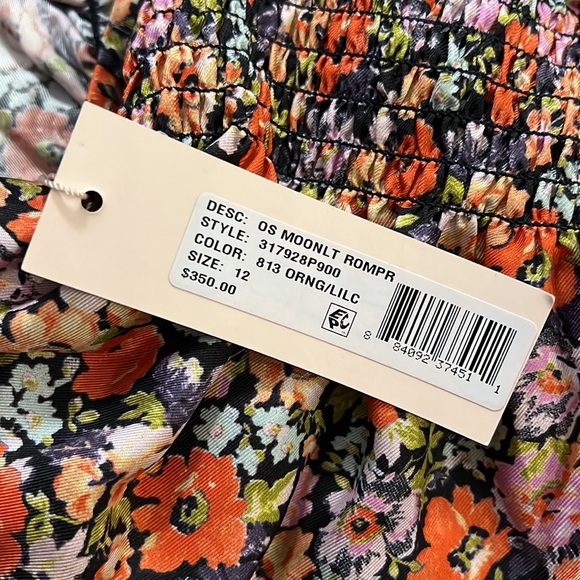 REBECCA TAYLOR | OFF-THE-SHOULDER MOONLIGHT GARDEN ROMPER - Picture 5 of 9